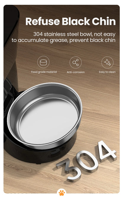 ROJECO Automatic Pet Feeder – Smart Dry Food Dispenser with Easy Button Control for Cats & Dogs