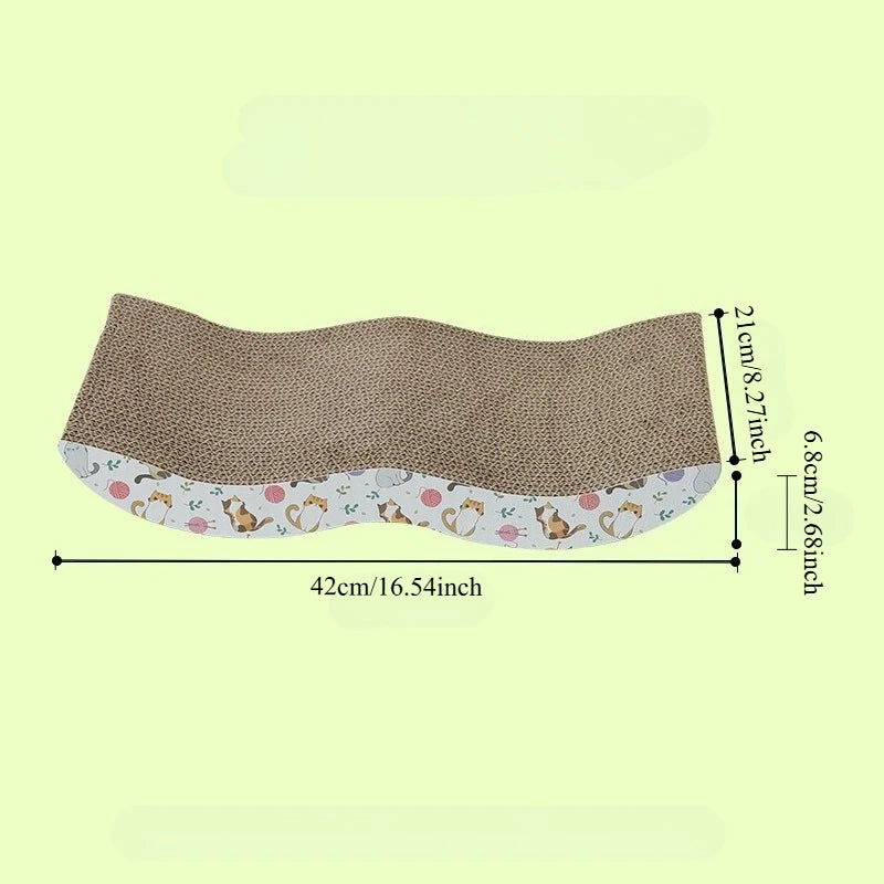 Cat Scratching Board – Corrugated Cardboard Cat Scratcher & Cozy Rest Lounge