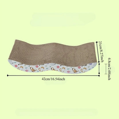 Cat Scratching Board – Corrugated Cardboard Cat Scratcher & Cozy Rest Lounge