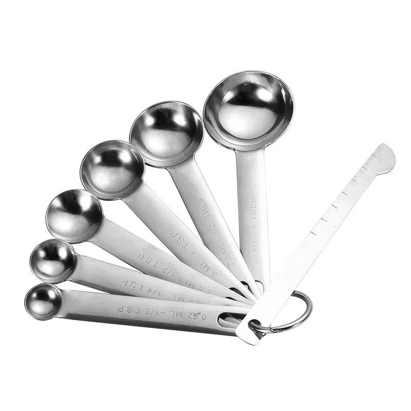 Stainless Steel Measuring Spoon Set – Precision Kitchen Measuring Tools for Coffee, Baking & Cooking