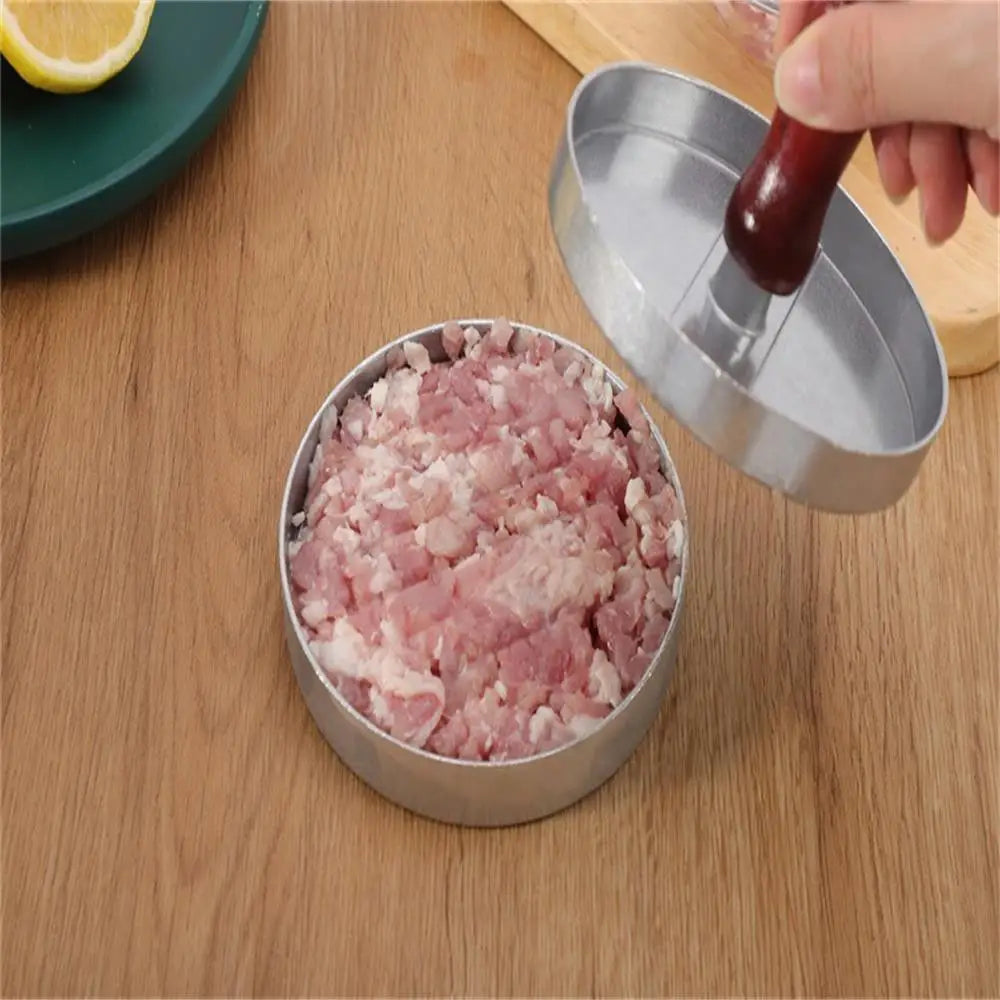 Aluminum Hamburger Patty Press – Round Burger Maker for Perfect Homemade Patties