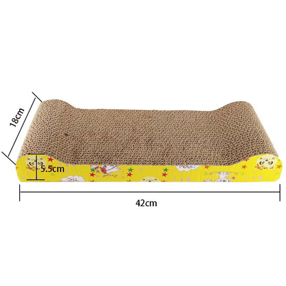 Cat Scratching Board – Corrugated Cardboard Cat Scratcher & Cozy Rest Lounge