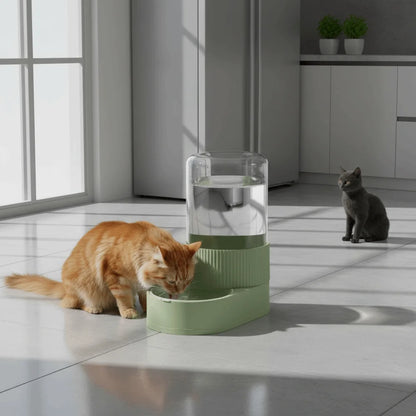 Automatic Pet Feeder & Water Dispenser – Large Capacity Gravity Food Bowl with Spill-Proof Design