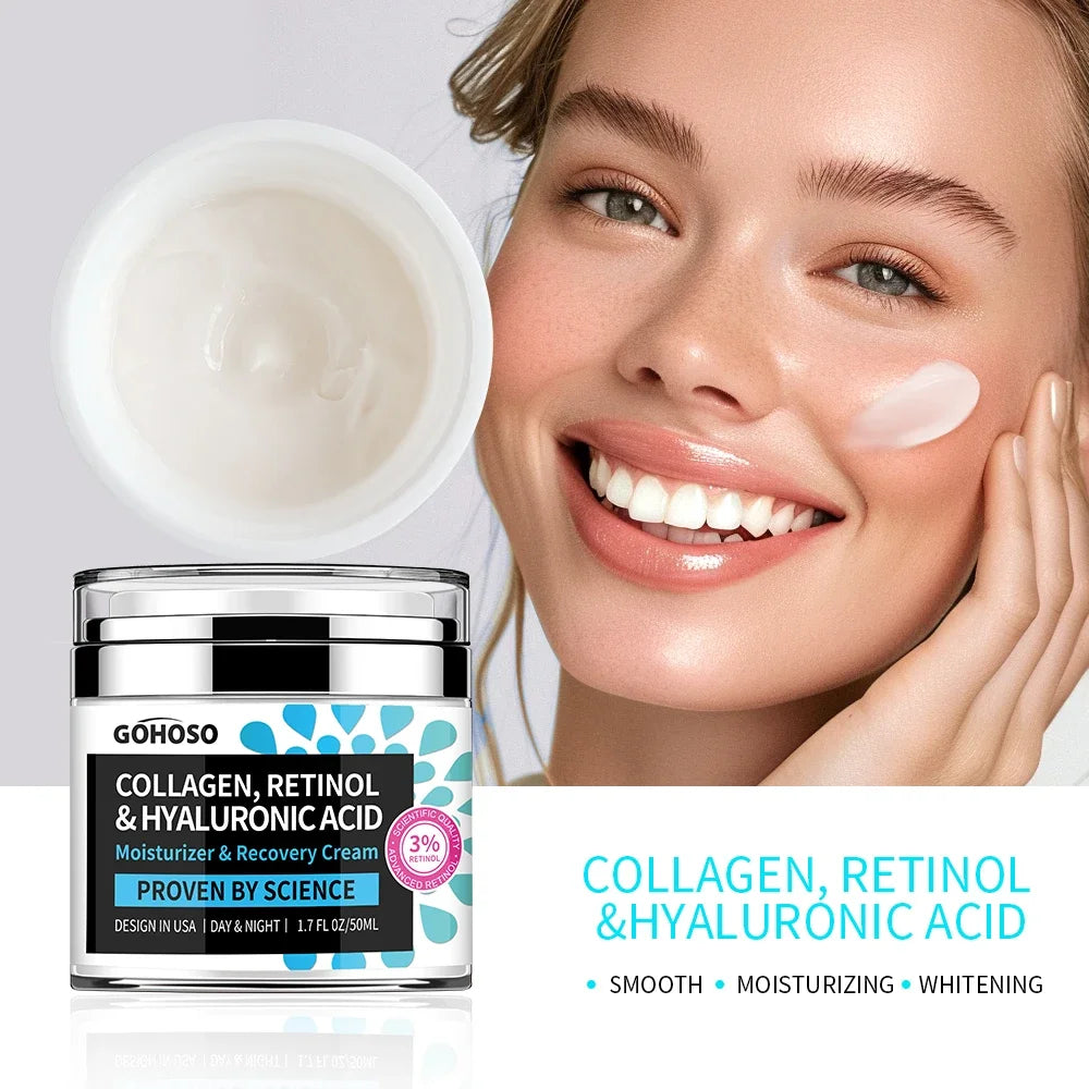 GOHOSO Advanced Anti-Aging Collagen, Retinol & Hyaluronic Acid Face Cream