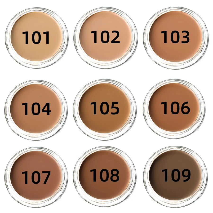 Waterproof Full Coverage Foundation Concealer – 9 Shades Long-Lasting Face Makeup Base