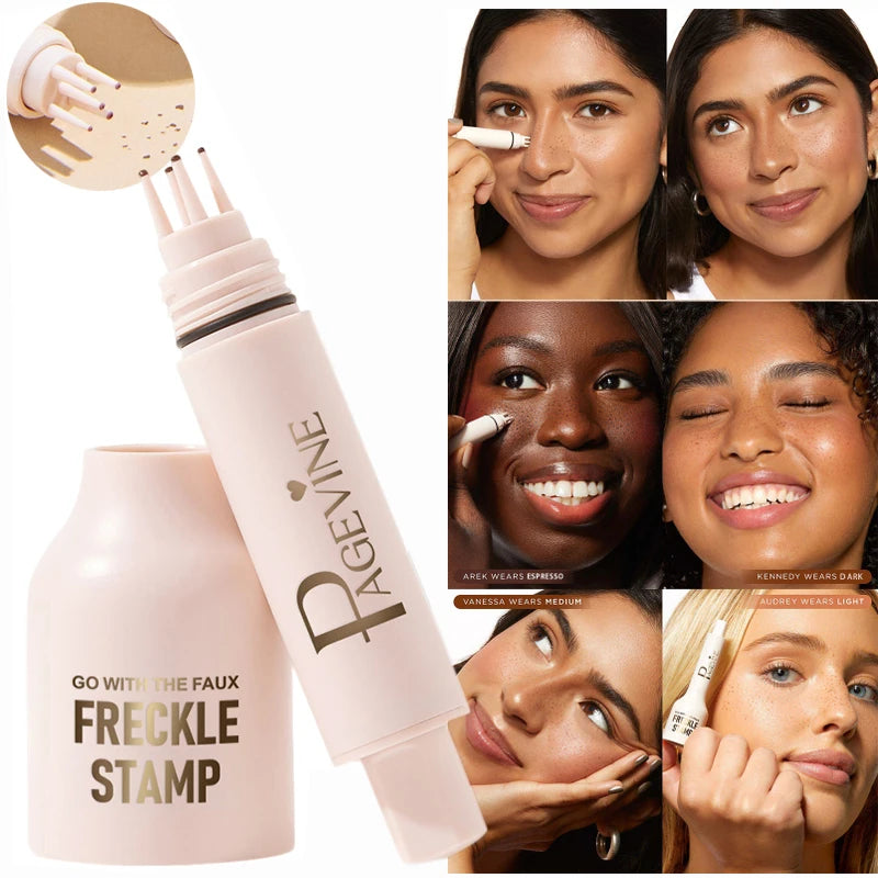 Natural Faux Freckles Pen – Waterproof Quick-Dry Freckle Makeup Stamp for a Realistic Look