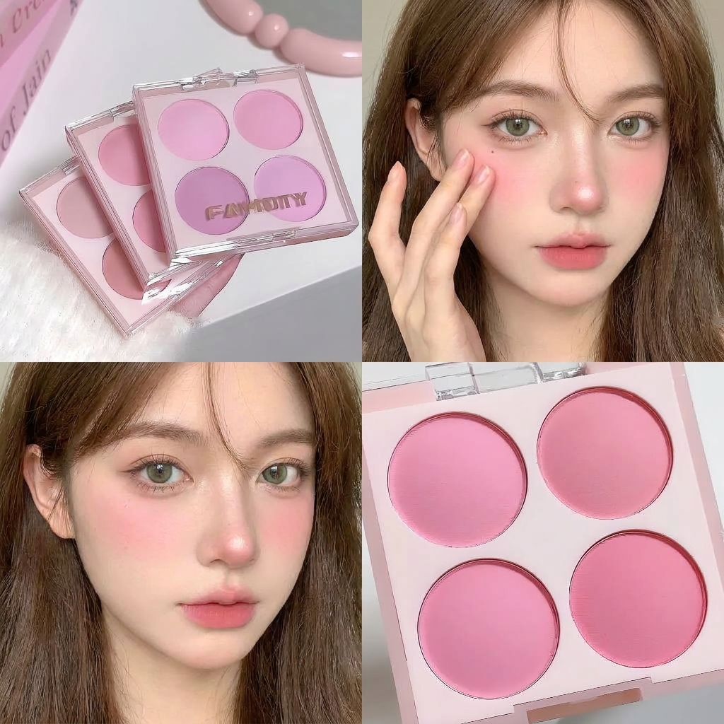 Velvet Matte Blush Set – Four Stunning Shades for Every Occasion